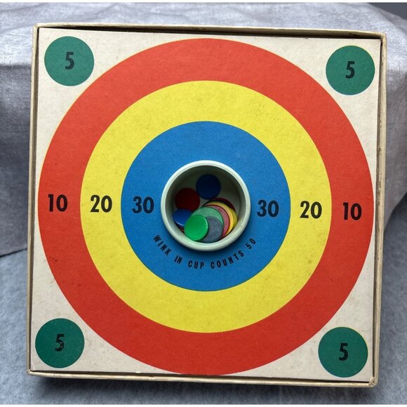Bulls Eye Tiddly Winks Game Whitman Publishing Co. 1969 - Picture 2 of 15